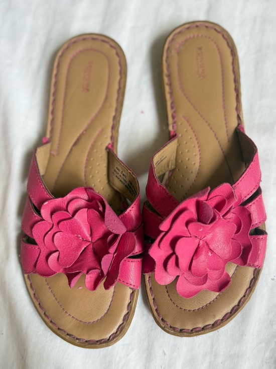Sonoma Shoes - Sonoma Life + Style "Mariel" Fuchsia Pink Floral Slide Sandals Size 8 Summer